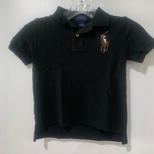 Polo by Ralph Lauren Kids Black Polo Shirt - 4